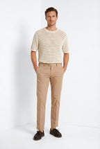 New York men's chino pants in stretch gabardine regular fit ①