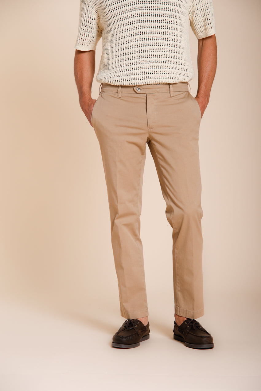 New York pantalon chino homme en gabardine stretch regular fit ①