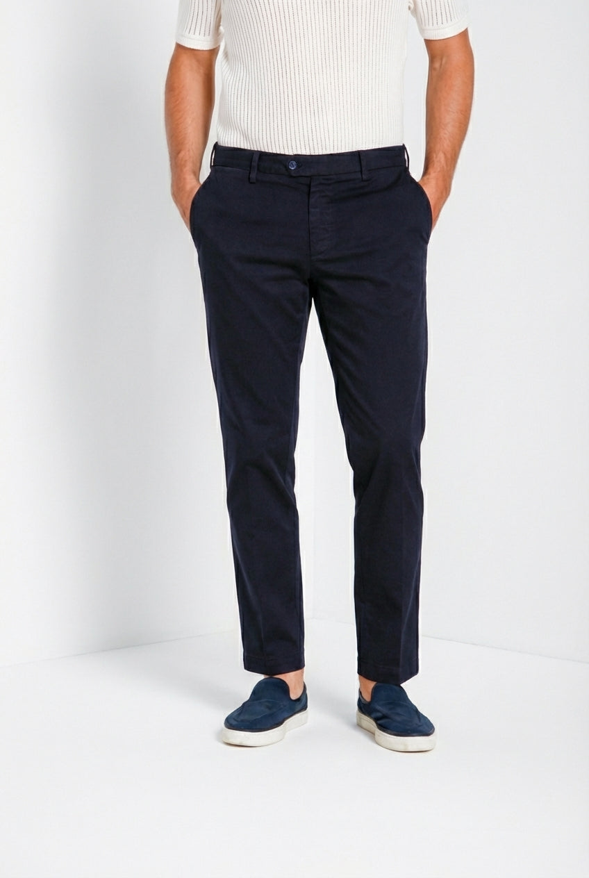 New York men's chino pants in stretch gabardine regular fit ①