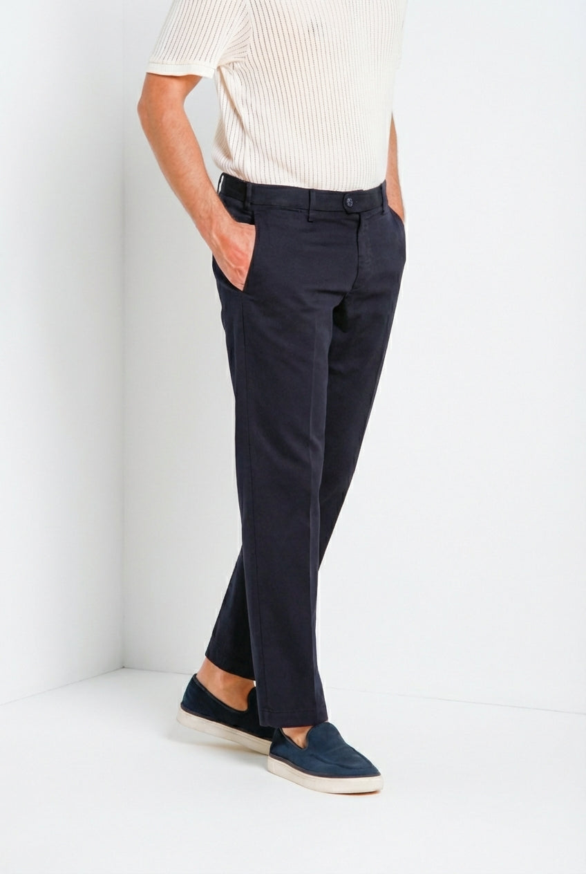 New York men's chino pants in stretch gabardine regular fit ①