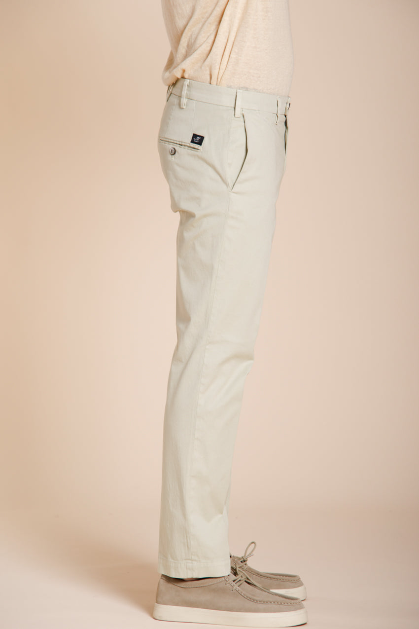 New York pantalone chino uomo in gabardina stretch regular fit ①