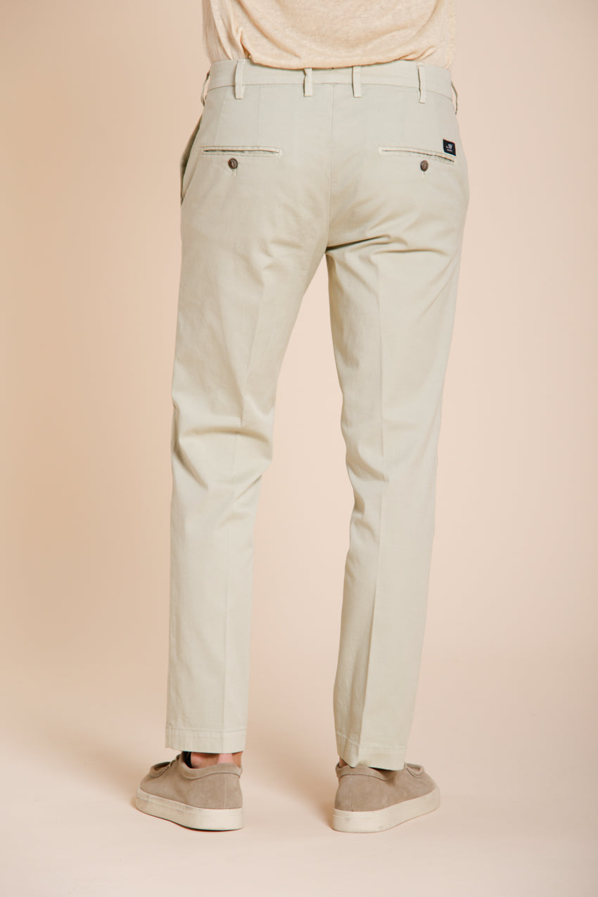 New York pantalone chino uomo in gabardina stretch regular fit ①