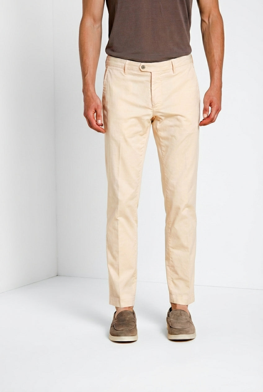 New York pantalon chino homme en gabardine stretch regular fit ①
