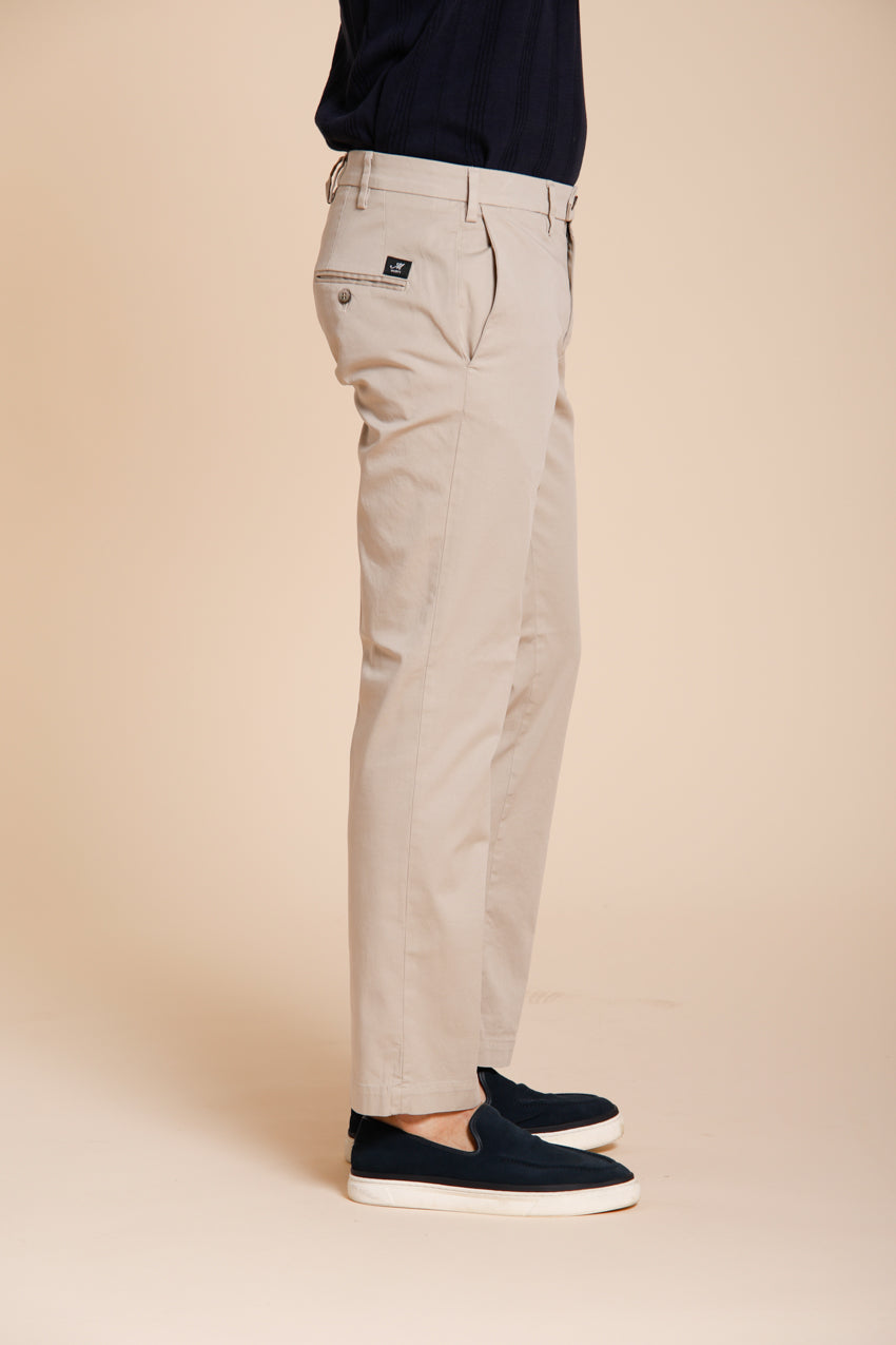 New York pantalon chino homme en gabardine stretch regular fit ①