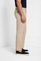 New York pantalone chino uomo in gabardina stretch regular fit ①