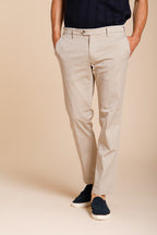 New York pantalon chino homme en gabardine stretch regular fit ①