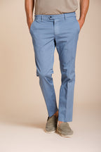 New York pantalon chino homme en gabardine stretch regular fit ①
