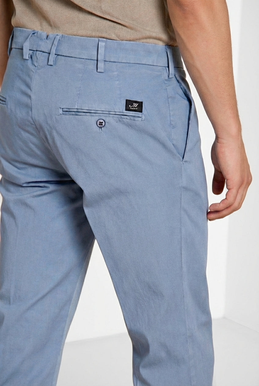 New York pantalon chino homme en gabardine stretch regular fit ①