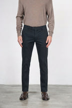New York pantalone chino uomo in gabardina stretch regular fit ①