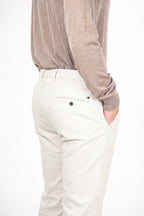 New York pantalone chino uomo in gabardina stretch regular fit ①
