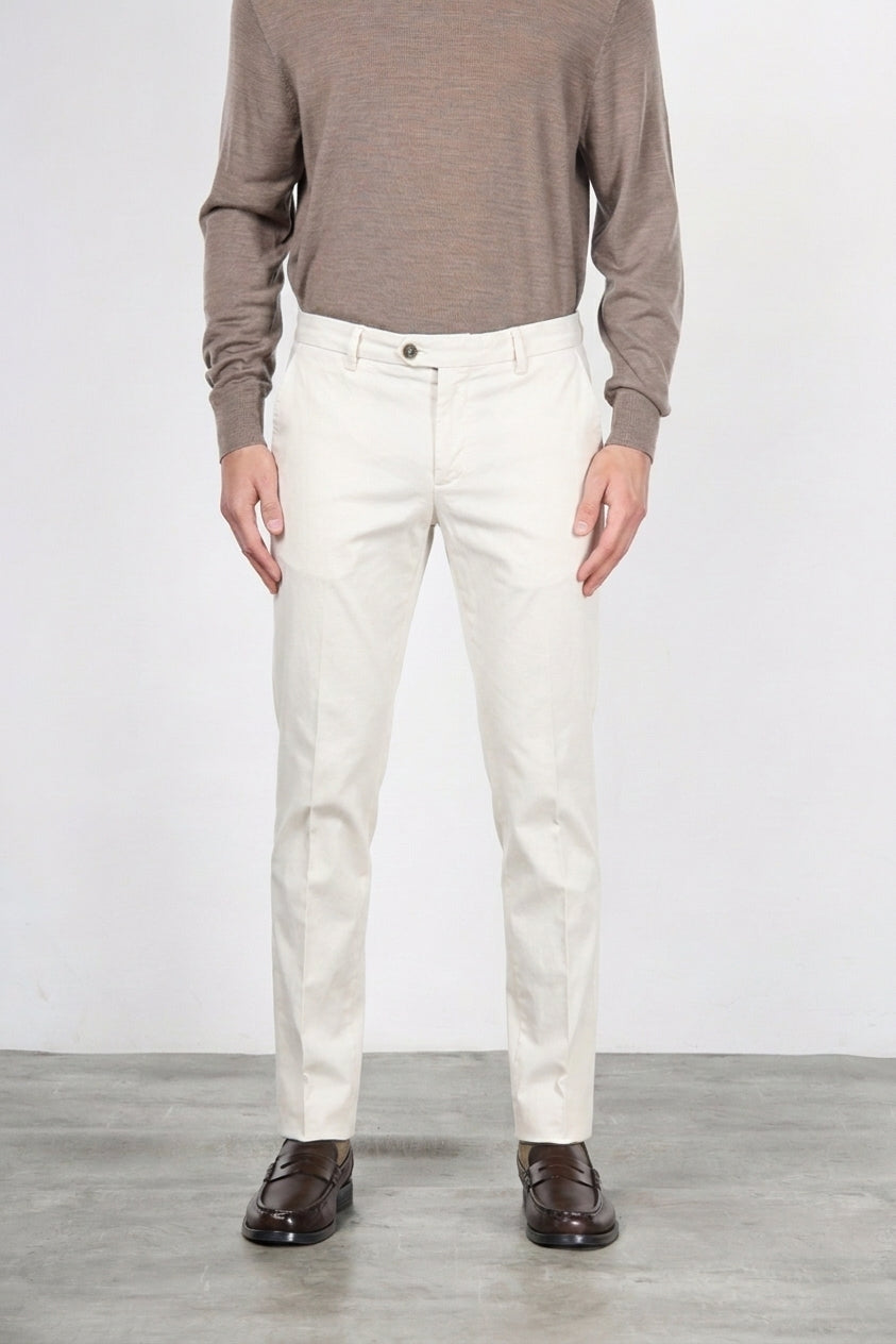 New York pantalone chino uomo in gabardina stretch regular fit ①