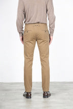 New York pantalone chino uomo in gabardina stretch regular fit ①