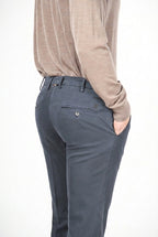 New York pantalone chino uomo in gabardina stretch regular fit ①