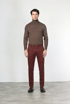 New York men’s chino pants in cotton and wool gabardine with regular fit