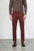New York men’s chino pants in cotton and wool gabardine with regular fit