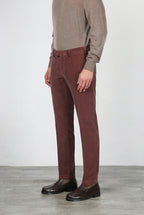 New York pantalone chino uomo in velluto 2000 righe stretch regular fit