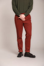 Foto 1 New York Time 2 Pinces pantalone chino uomo in cotone lana regular fit