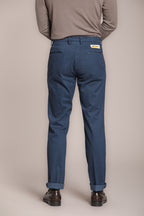 Foto 4 New York Time 2 Pinces pantalone chino uomo in cotone lana regular fit