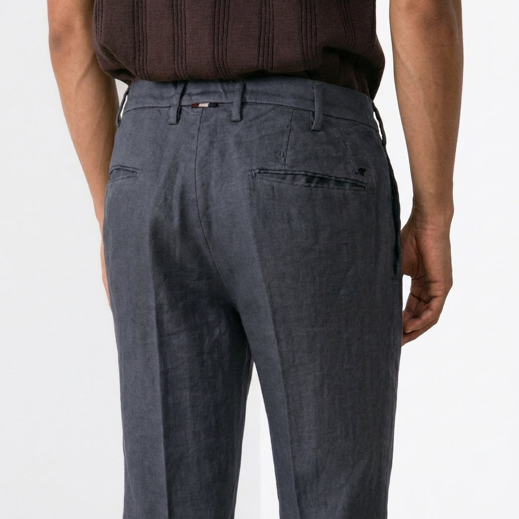New York Icon Flex men's chino pants in linen and cotton twill regular fit