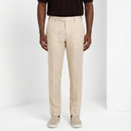 New York Icon Flex pantalon chino homme en twill de lin et coton regular fit