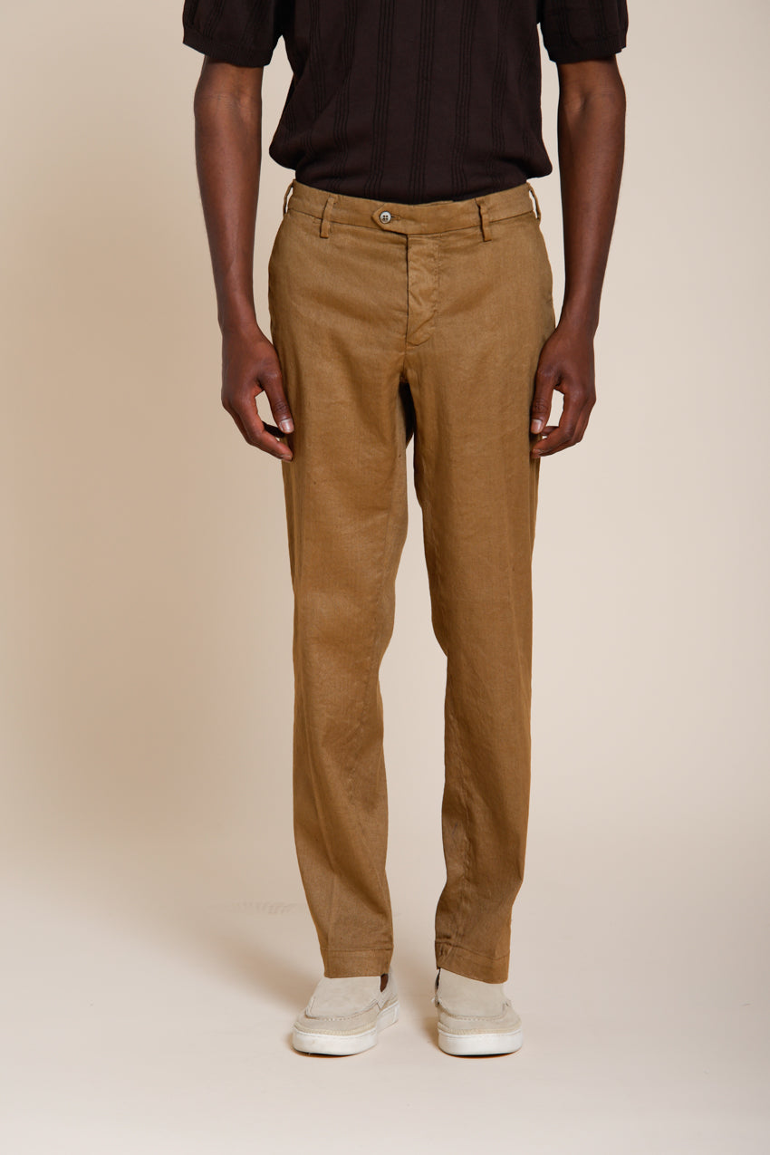 New York Icon Flex men's chino pants in linen and cotton twill regular fit