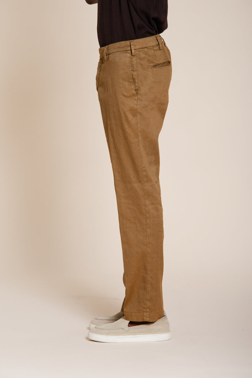 New York Icon Flex men's chino pants in linen and cotton twill regular fit