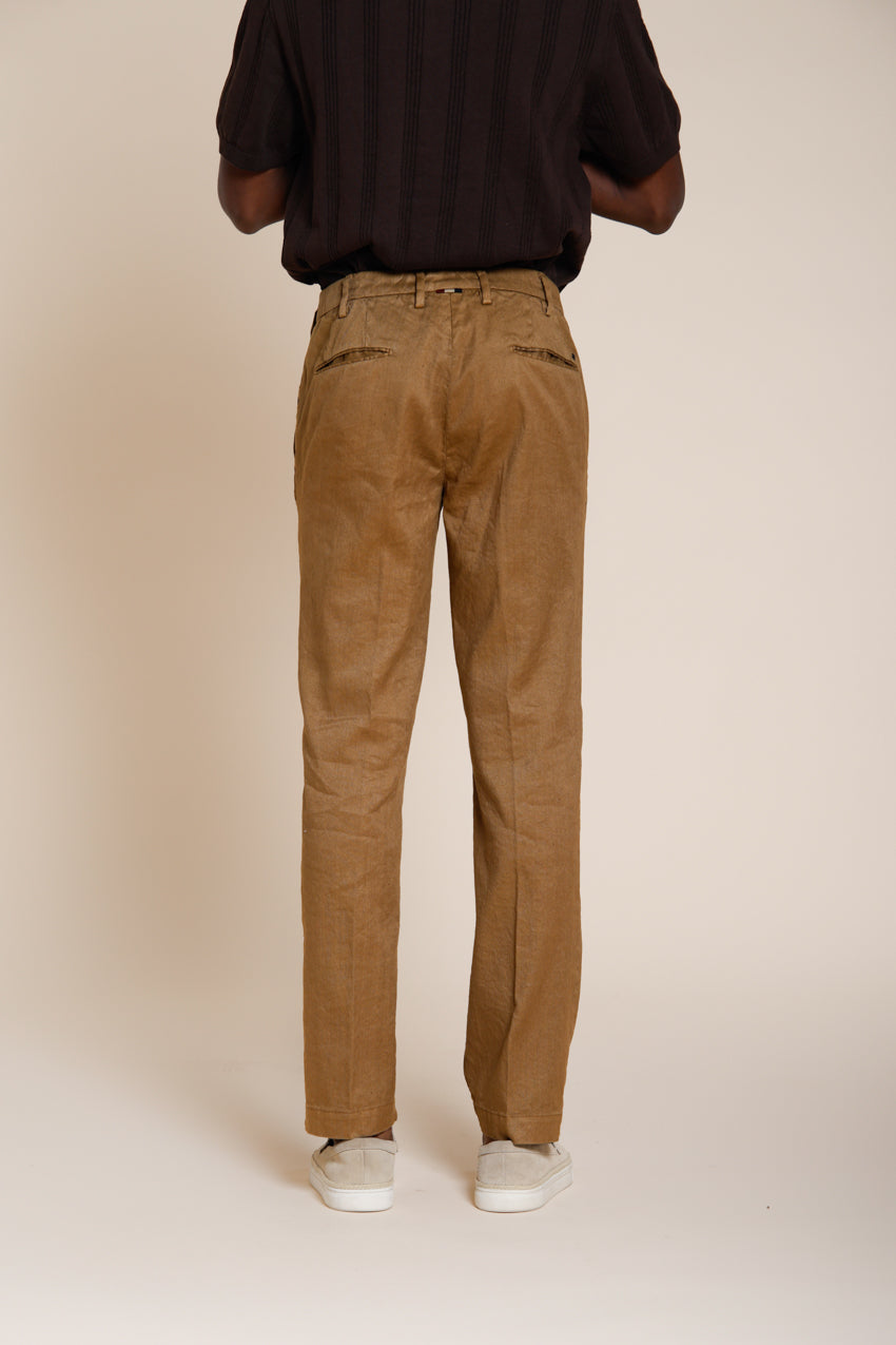 New York Icon Flex men's chino pants in linen and cotton twill regular fit