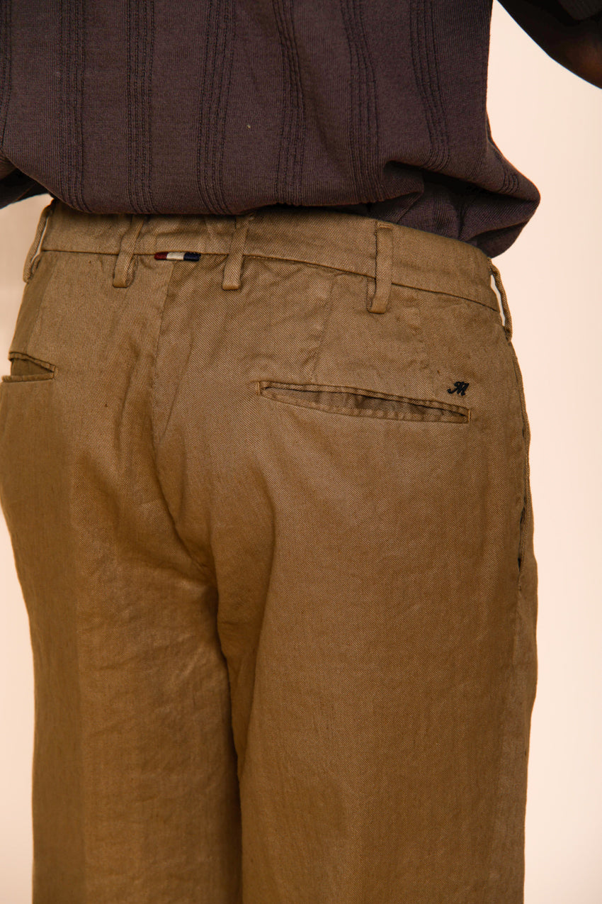 New York Icon Flex men's chino pants in linen and cotton twill regular fit