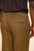 New York Icon Flex Herren Chinohose aus Leinen und Baumwoll Twill regular fit