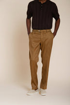 New York Icon Flex Herren Chinohose aus Leinen und Baumwoll Twill regular fit