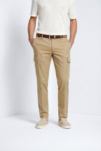 Chile Royal pantalone cargo uomo gabardina tinto pezza regular fit