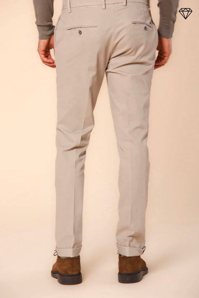 Milano men's chino pants in gabardine stretch extra slim fit ①