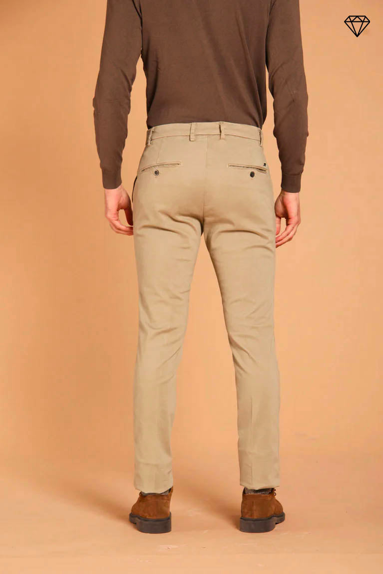 Milano Herren Chino-hose aus gabardine stretch extra slim Fit ①