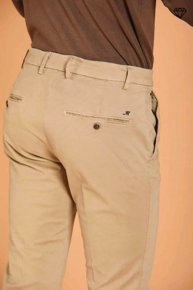 Milano Herren Chino-hose aus gabardine stretch extra slim Fit ①