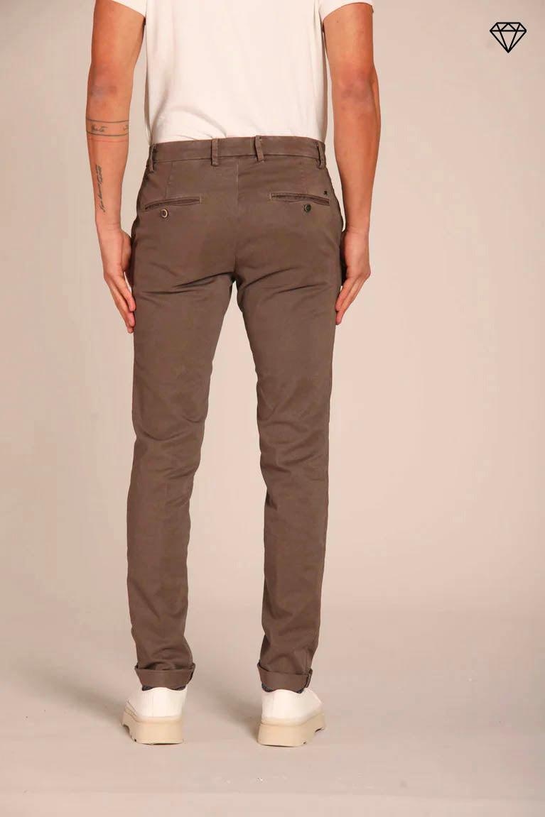 Milano Herren Chino Hose aus Gabardine Stretch extra slim Fit  ①