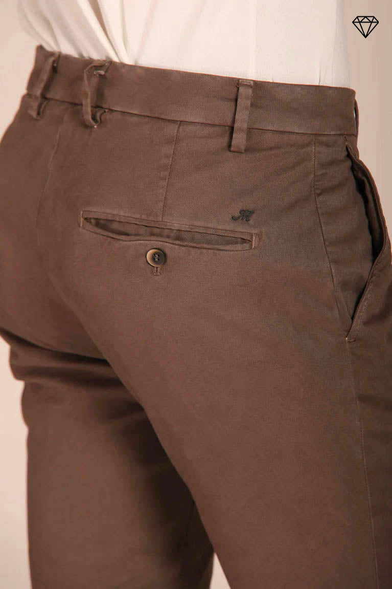 Milano Herren Chino Hose aus Gabardine Stretch extra slim Fit  ①