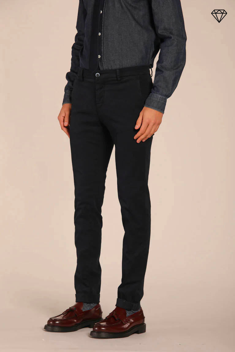 Milano Herren Chino Hose aus Gabardine Stretch extra slim Fit  ①.