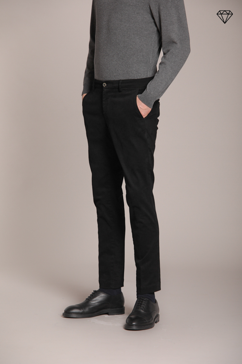 Milano Herren Chino Hose in Gabardine Stretch Extra Slim Fit ①