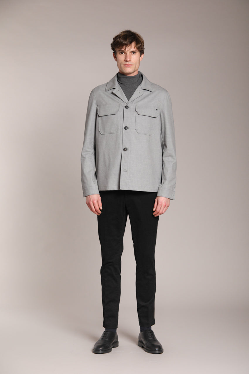Milano men's chino pants in stretch gabardine extra slim fit ①