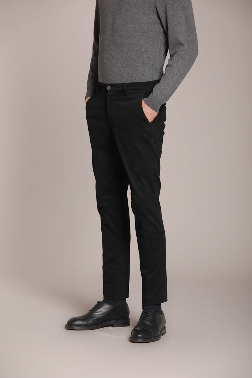 Milano men's chino pants in stretch gabardine extra slim fit ①