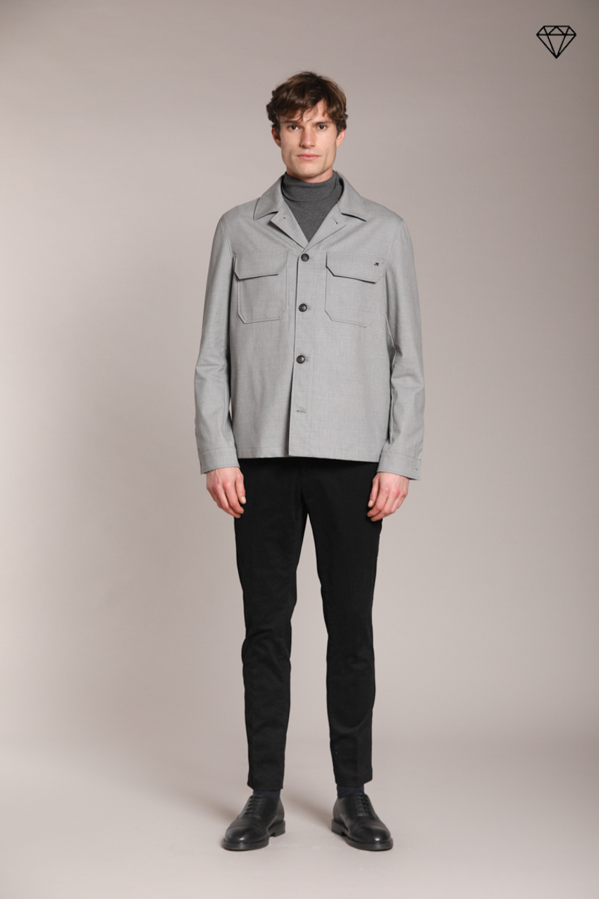Milano Herren Chino Hose in Gabardine Stretch Extra Slim Fit ①
