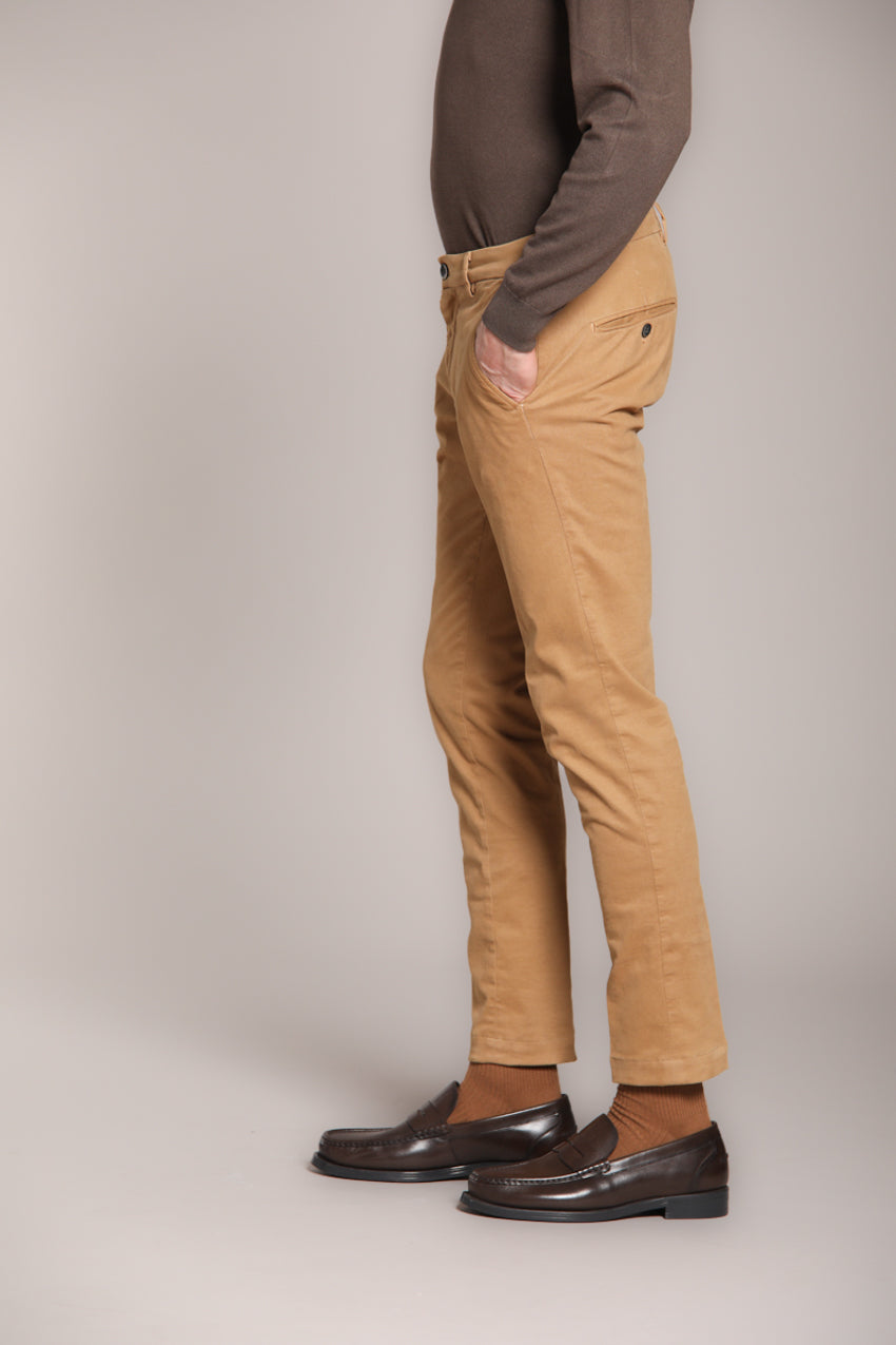 Milano men's chino pants in stretch gabardine extra slim fit ①