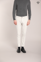 Milano Herren Chino Hose in Gabardine Stretch Extra Slim Fit ①