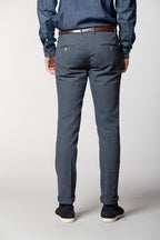 Milano pantalon chino homme en motif œil de perdrix extra slim fit