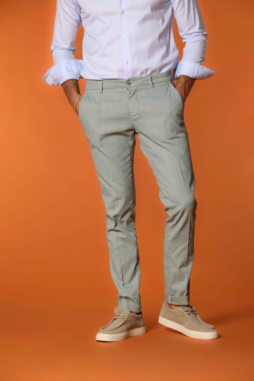 Milano men's chino pants in stretch fabric extra-slim fit