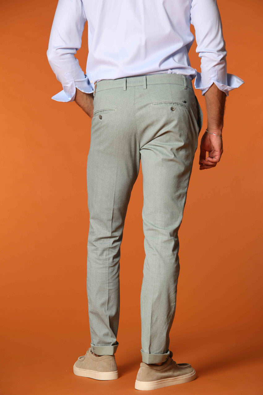 Milano men's chino pants in stretch fabric extra-slim fit