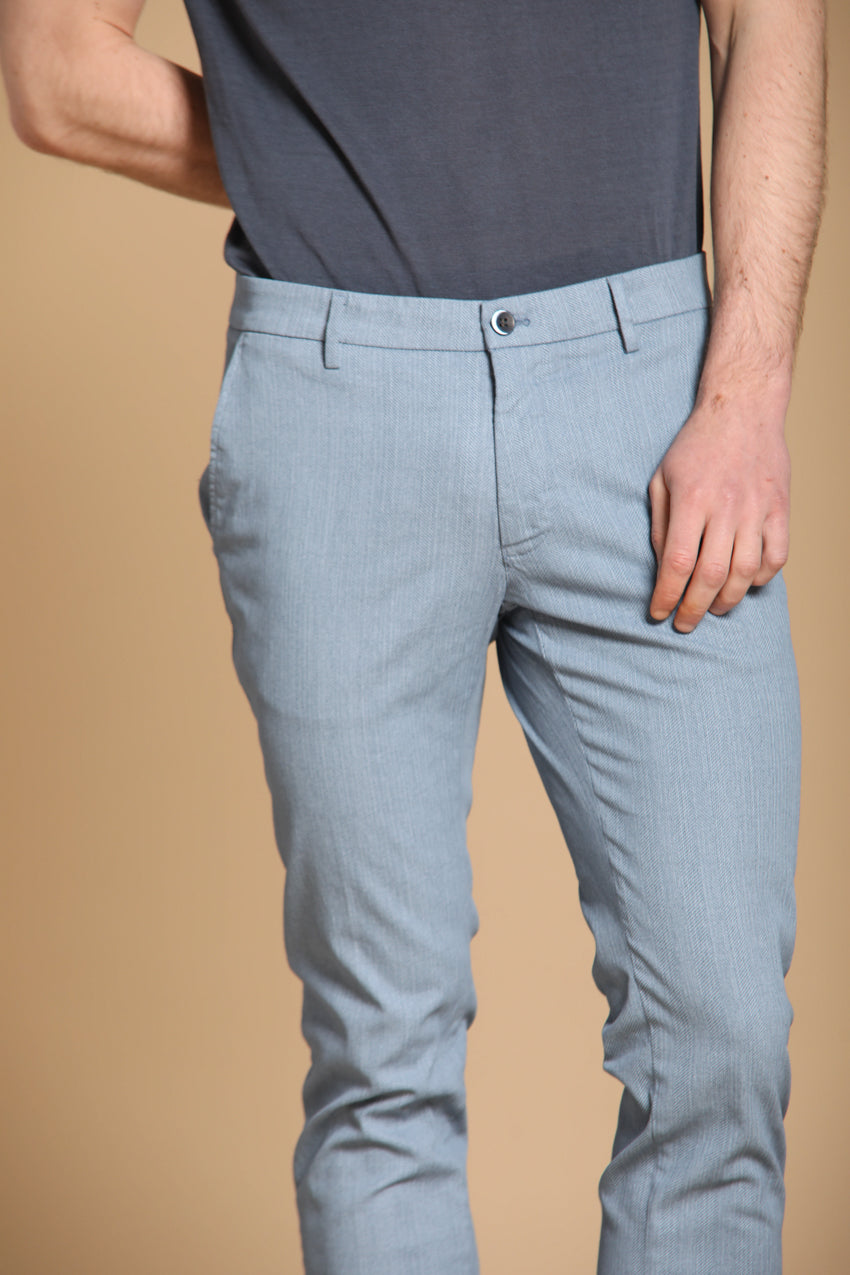 Milano men's chino pants in stretch fabric extra-slim fit