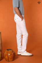Milano men's chino pants in pima cotton extra slim fit ①
