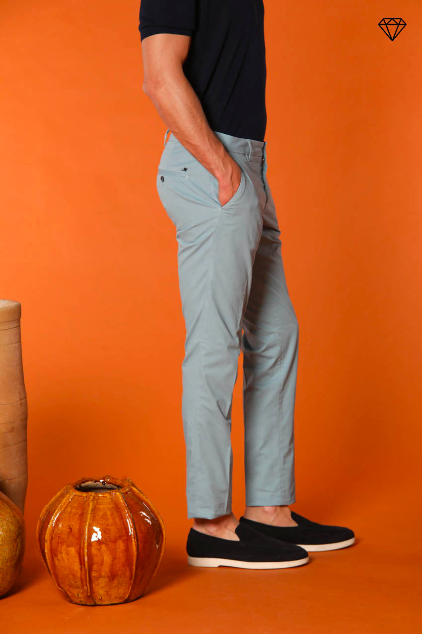Milano men's chino pants in pima cotton extra slim fit ①