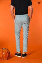 Milano men's chino pants in pima cotton extra slim fit ①